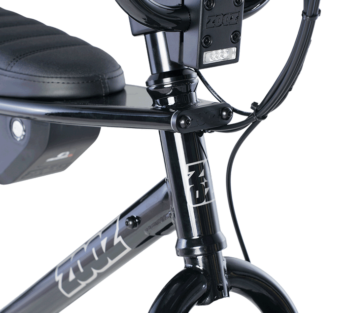 ZOOZ BIKES ULTRA RIPSTER JET BLACK LED stem