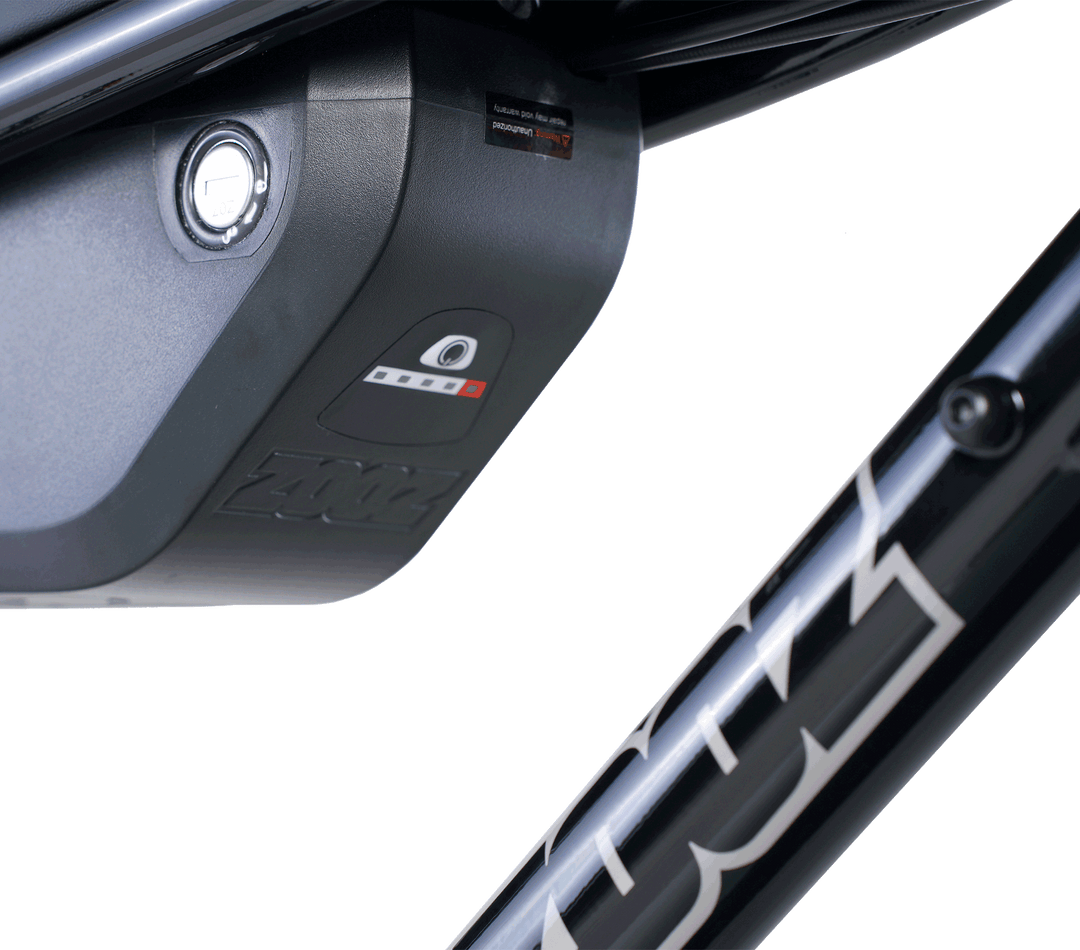 ZOOZ BIKES ULTRA RIPSTER JET BLACK battery
