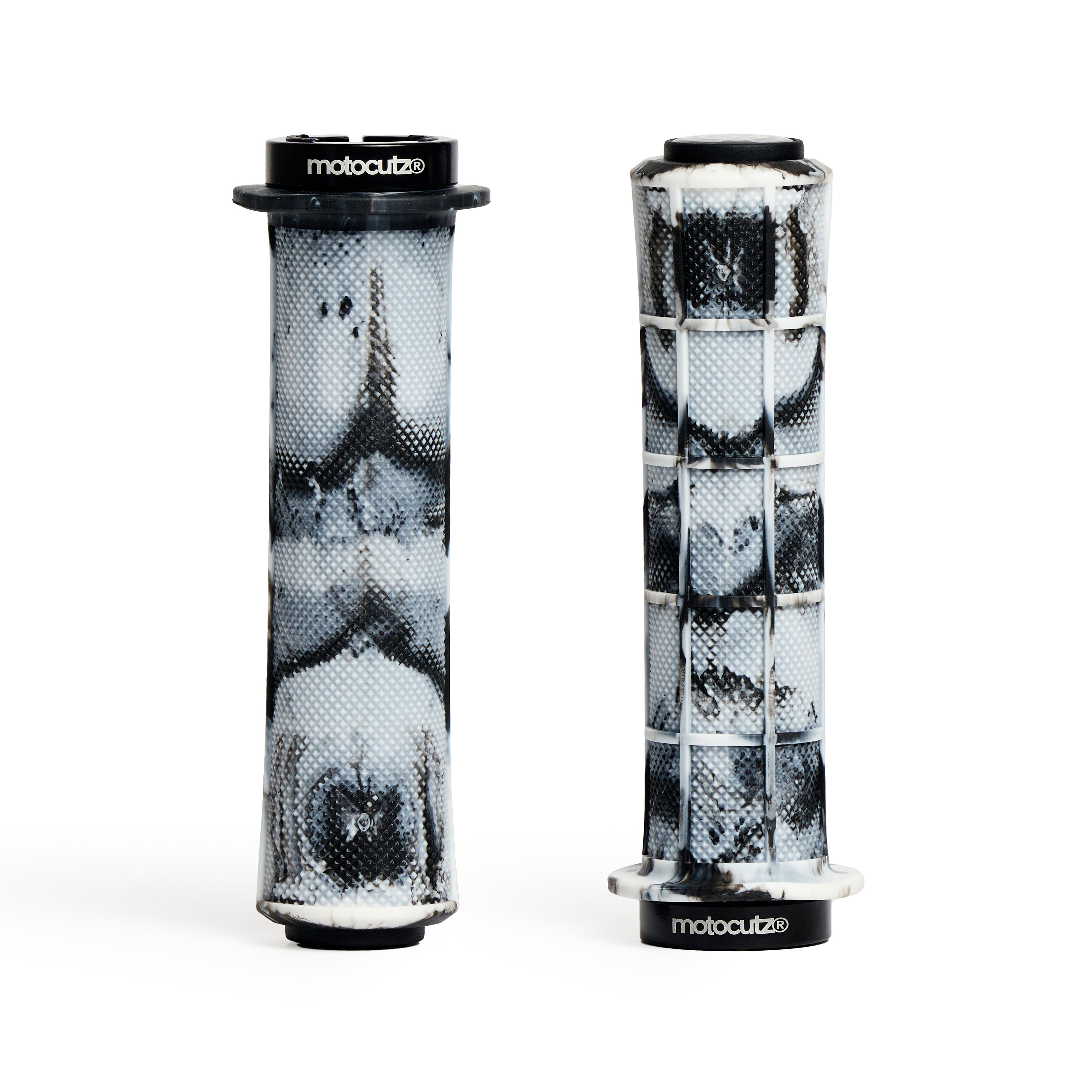 Mid Flange Bolt-On Grips White Dye – Zooz Bikes
