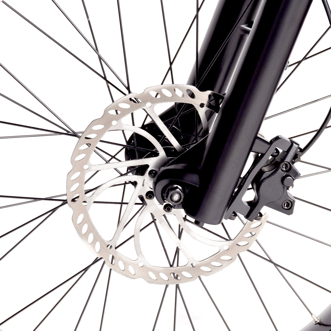 The Ultra Flex's hydraulic disc brakes are setup to be smooth while you cruise and responsive when you're lettin' loose!