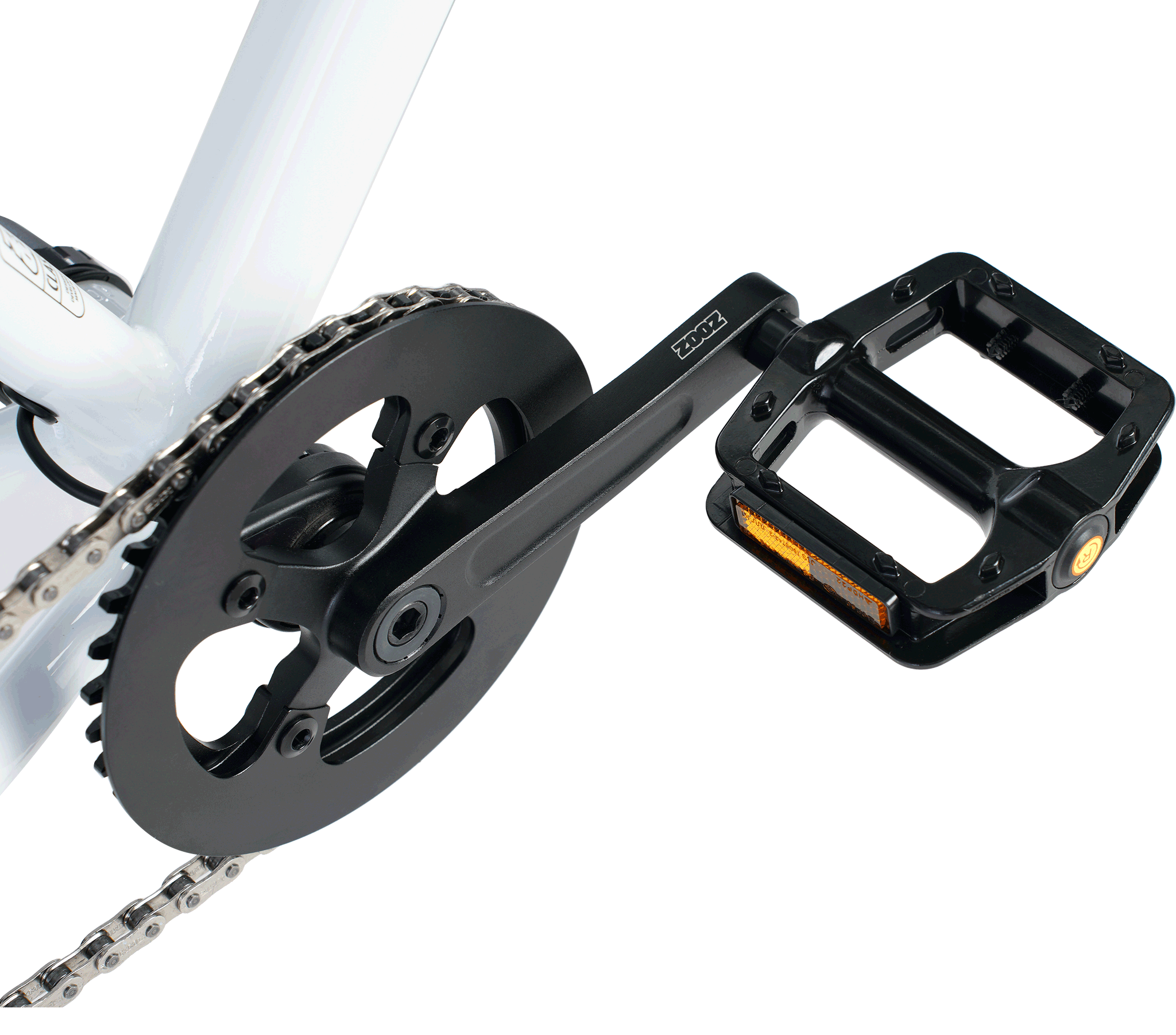 Crankset, Integrated, 120mm Ultra Ripster G1- Black – Zooz Bikes
