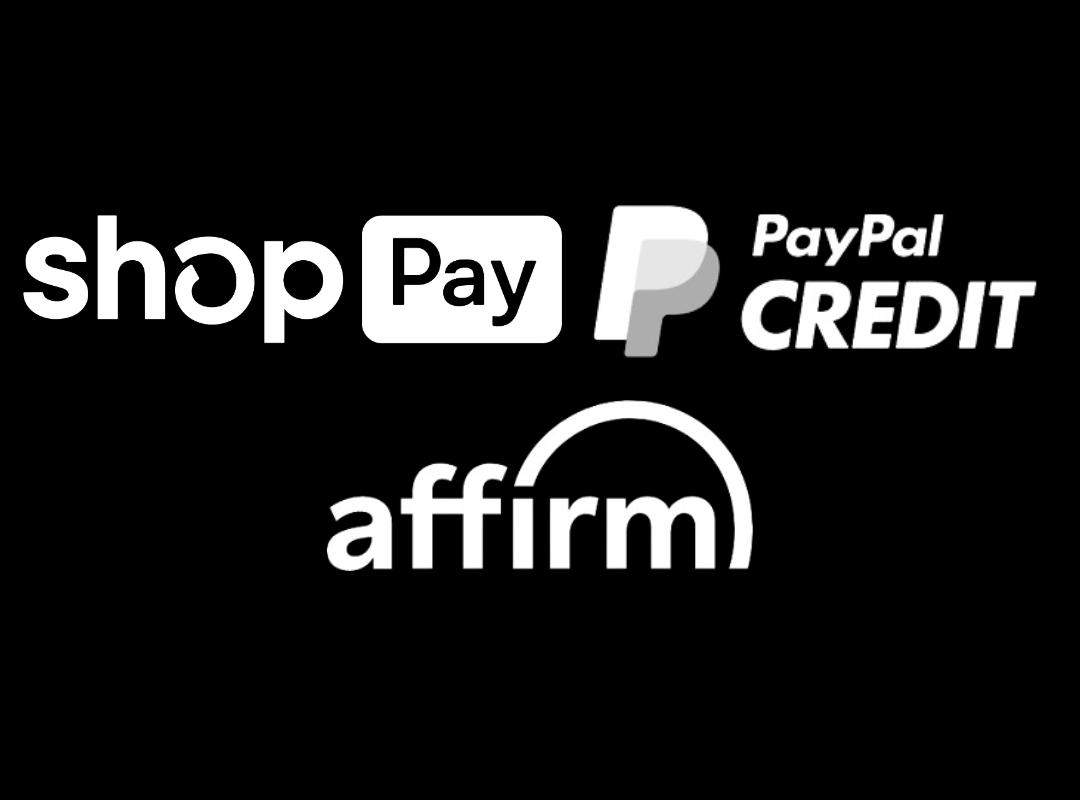 Shop Pay Paypal Credit Affirm