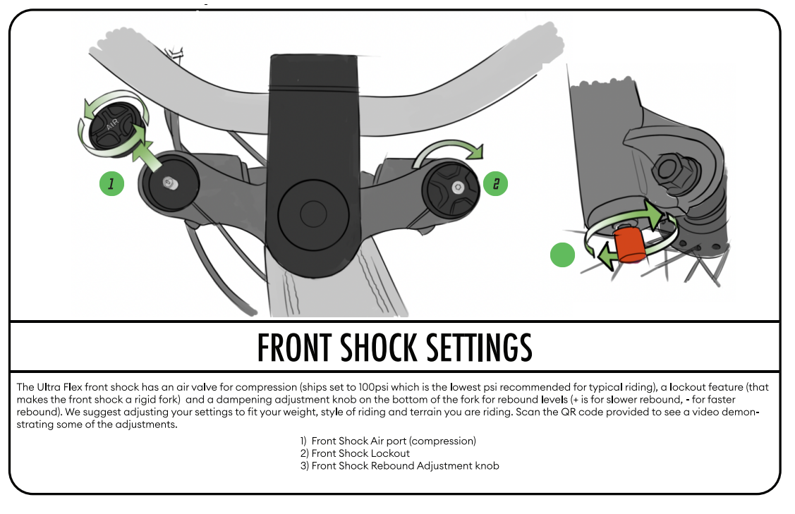 Front shock settings