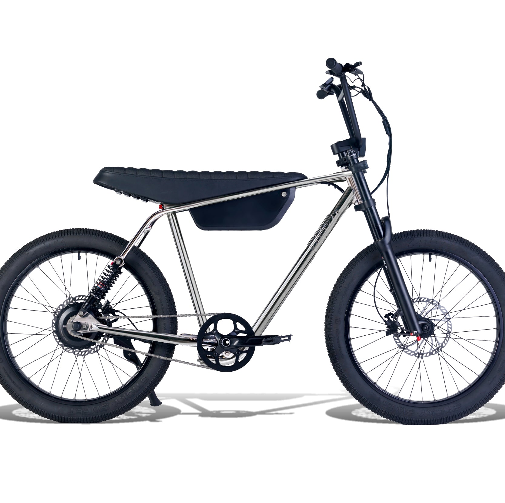 福岡　アルメリック5.8 BLACK & White  EPS フレックスバー Zooz Bikes | Ultra Flex Electric Bike