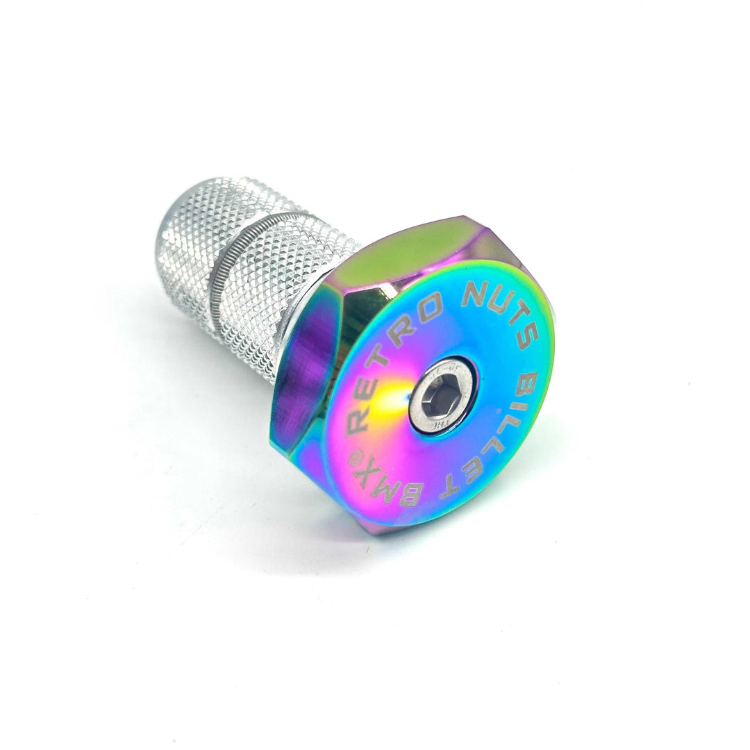 BILLET BMX RETRO NUTS 6 POINT STEM CAP - Zoozbikes