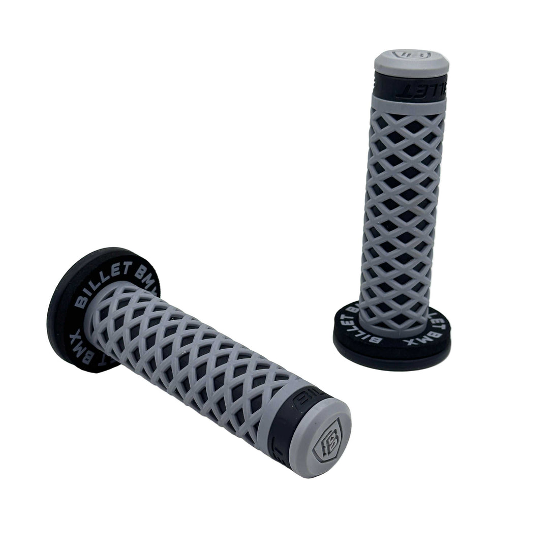 Billet BMX Ultra Grips Diamond Series Handlebar Grips Black / Gray