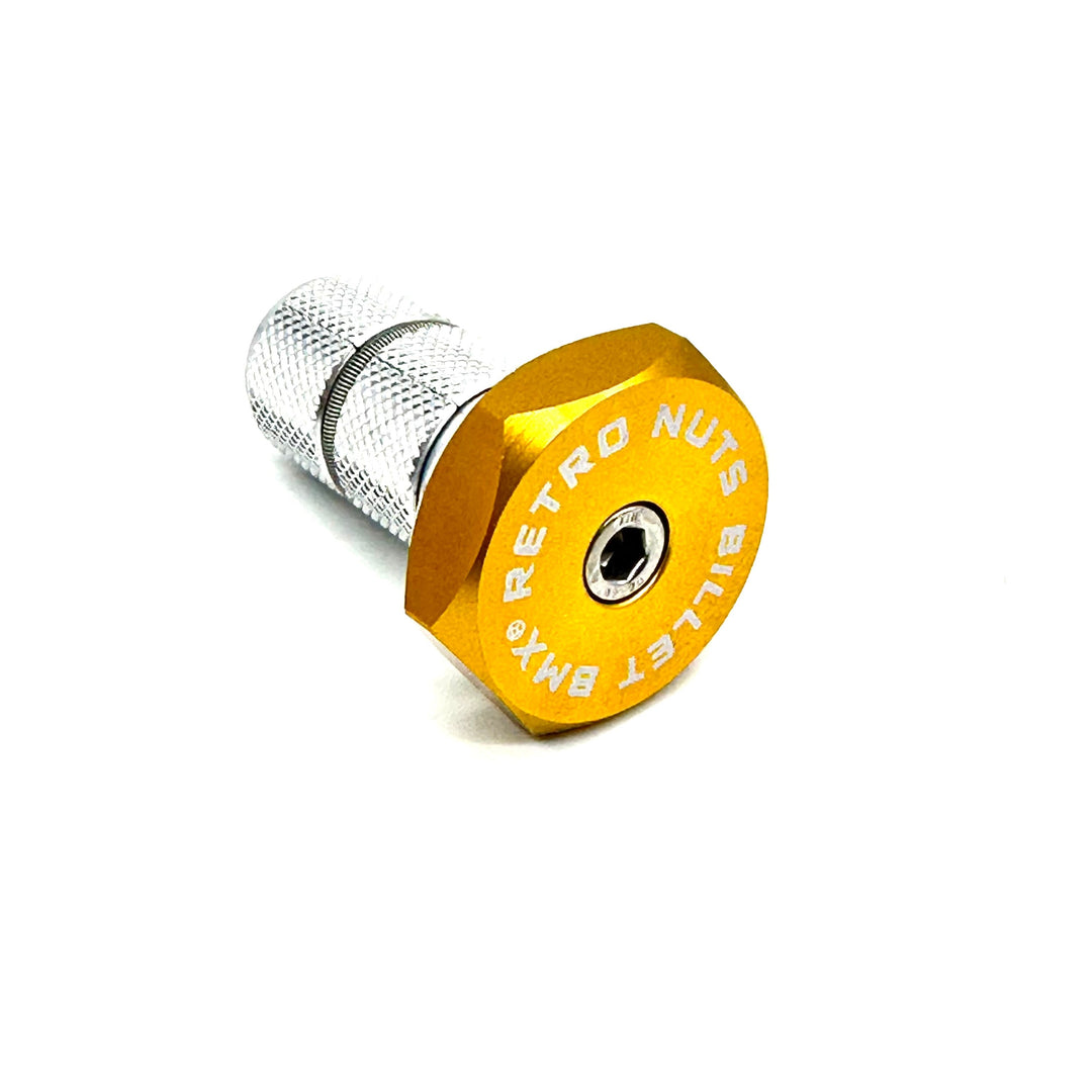 BILLET BMX RETRO NUTS 6 POINT STEM CAP - Zoozbikes