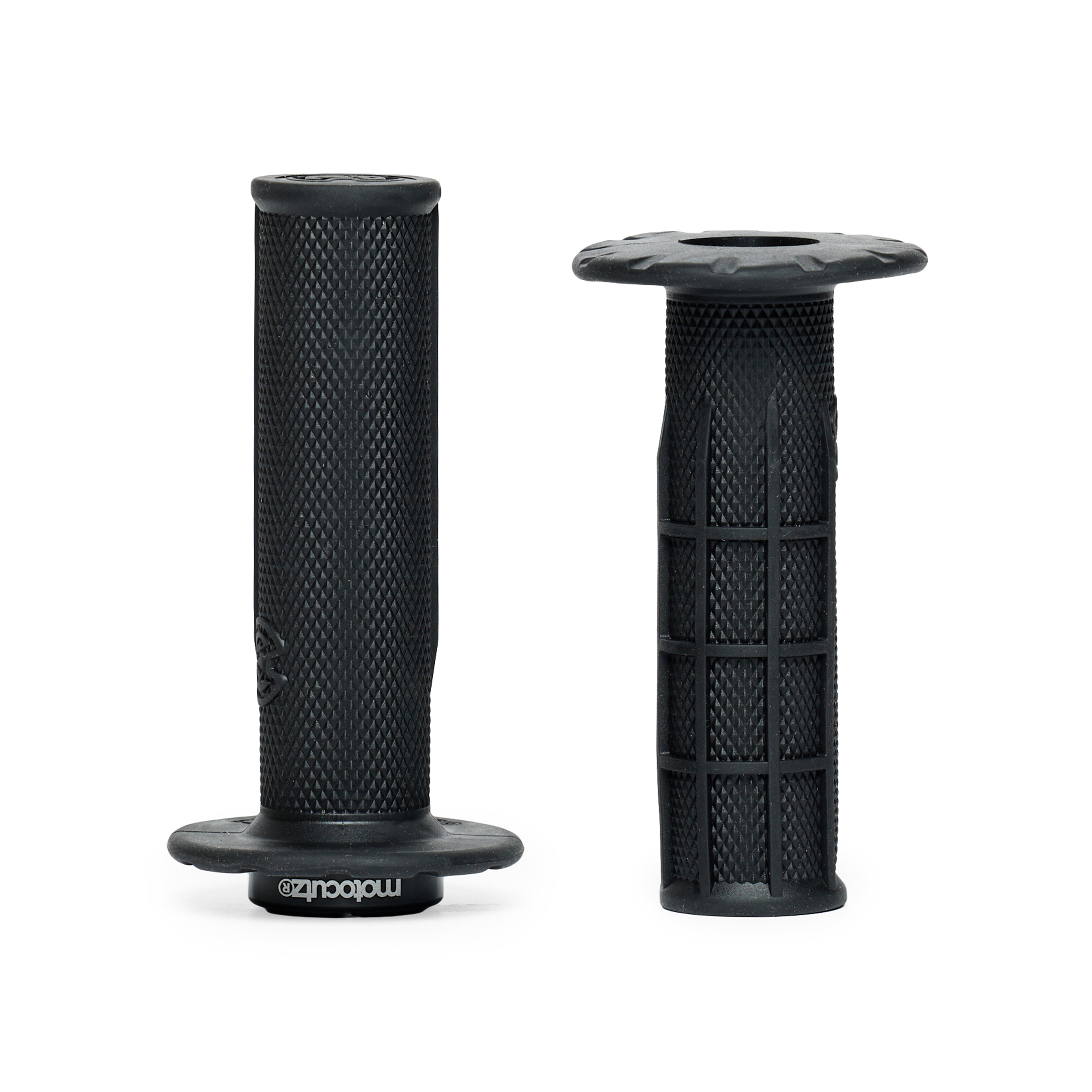 Universal Half Waffle Single Side Bolt-On Grips Black – Zooz Bikes