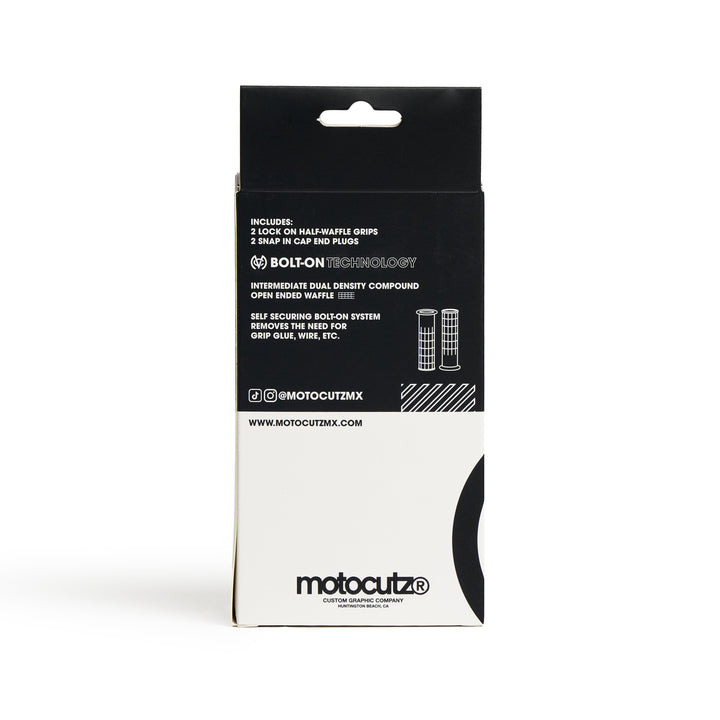 Mid Flange Bolt-On Grips Red Dye - Zoozbikes