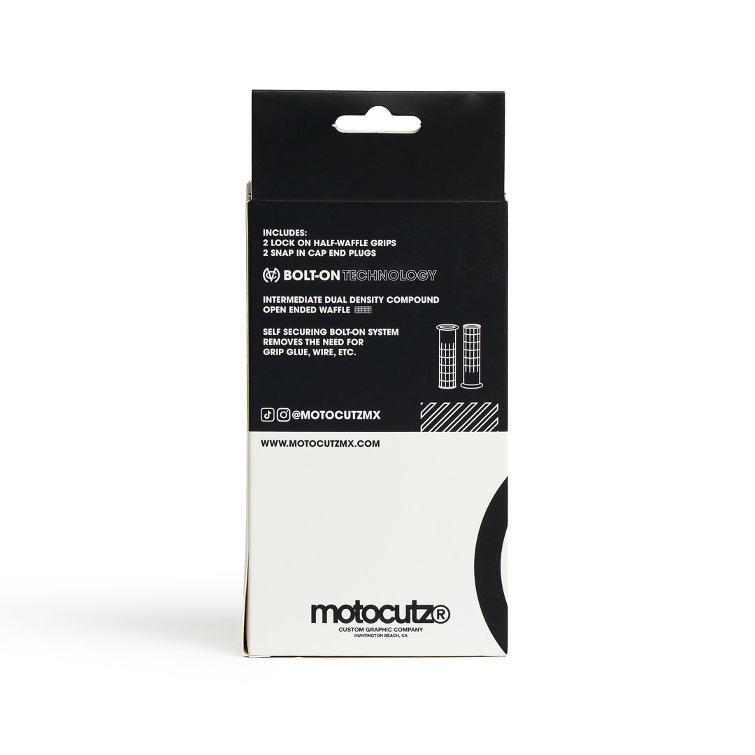 Mid Flange Bolt-On Grips Black - Zoozbikes