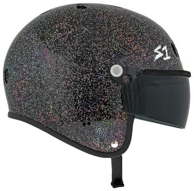S1 Retro Lifer E-Helmet  - Black Gloss Glitter item Zooz Bikes   