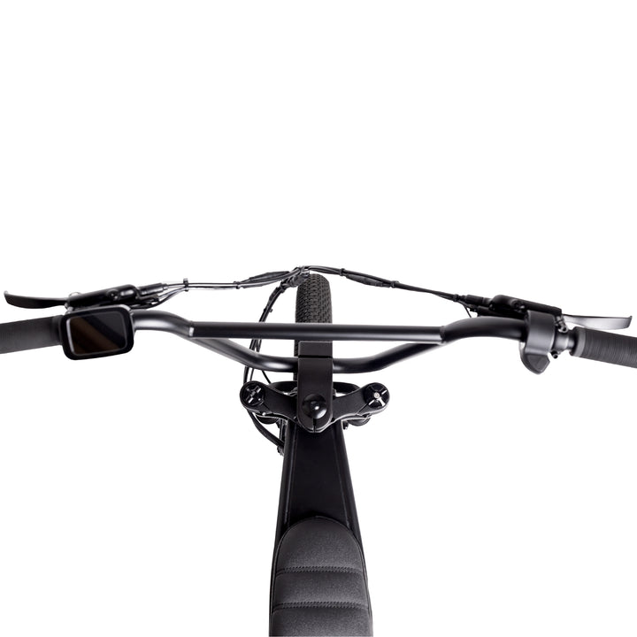 Zooz Electric Bike Ultra Flex Midnight Black Handle bar top view