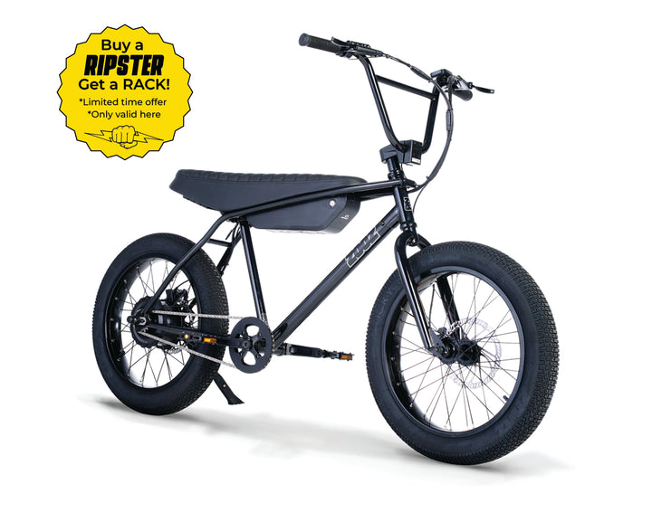 ZOOZ BIKES ULTRA RIPSTER JET BLACK front 34