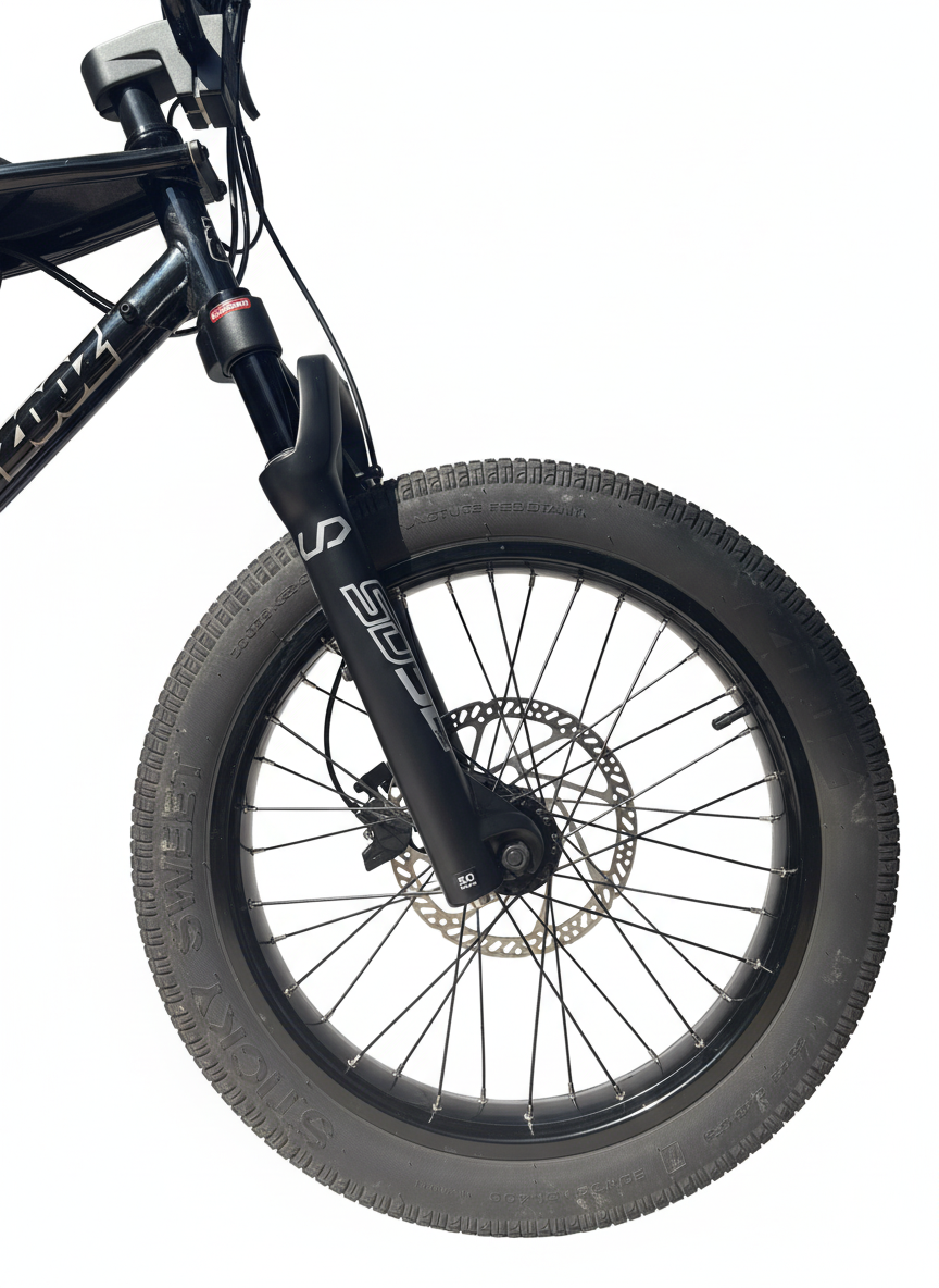 Zooz Bikes Ultra Ripster 20" UDING SD32 Air Suspension Fork side view