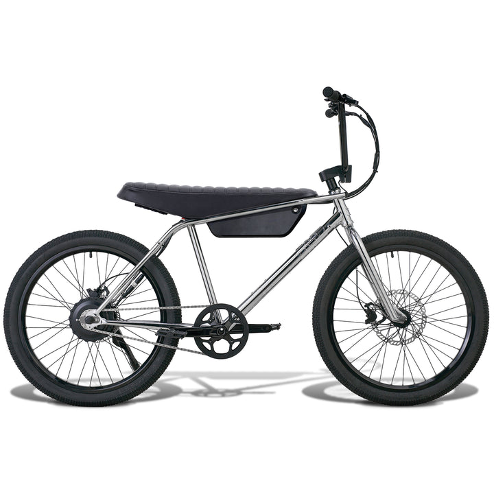 Zooz Electric Bike Ultra Urban Cuda Chrome side view