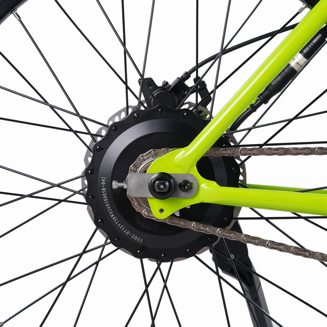 Zooz Electric Bike Ultra Urban Gen 5 Glow Worm cog side view