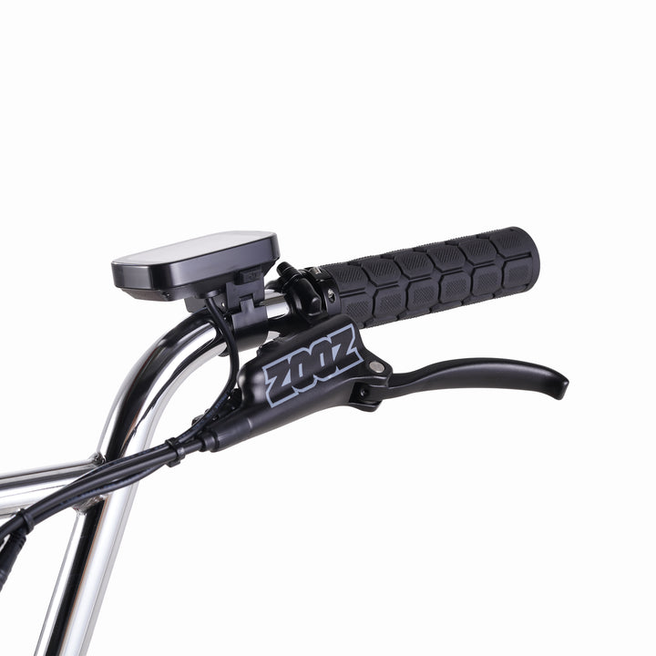 Zooz Electric Bike Ultra Urban Gen 5 Red Rocket perch rear 3/4 view
