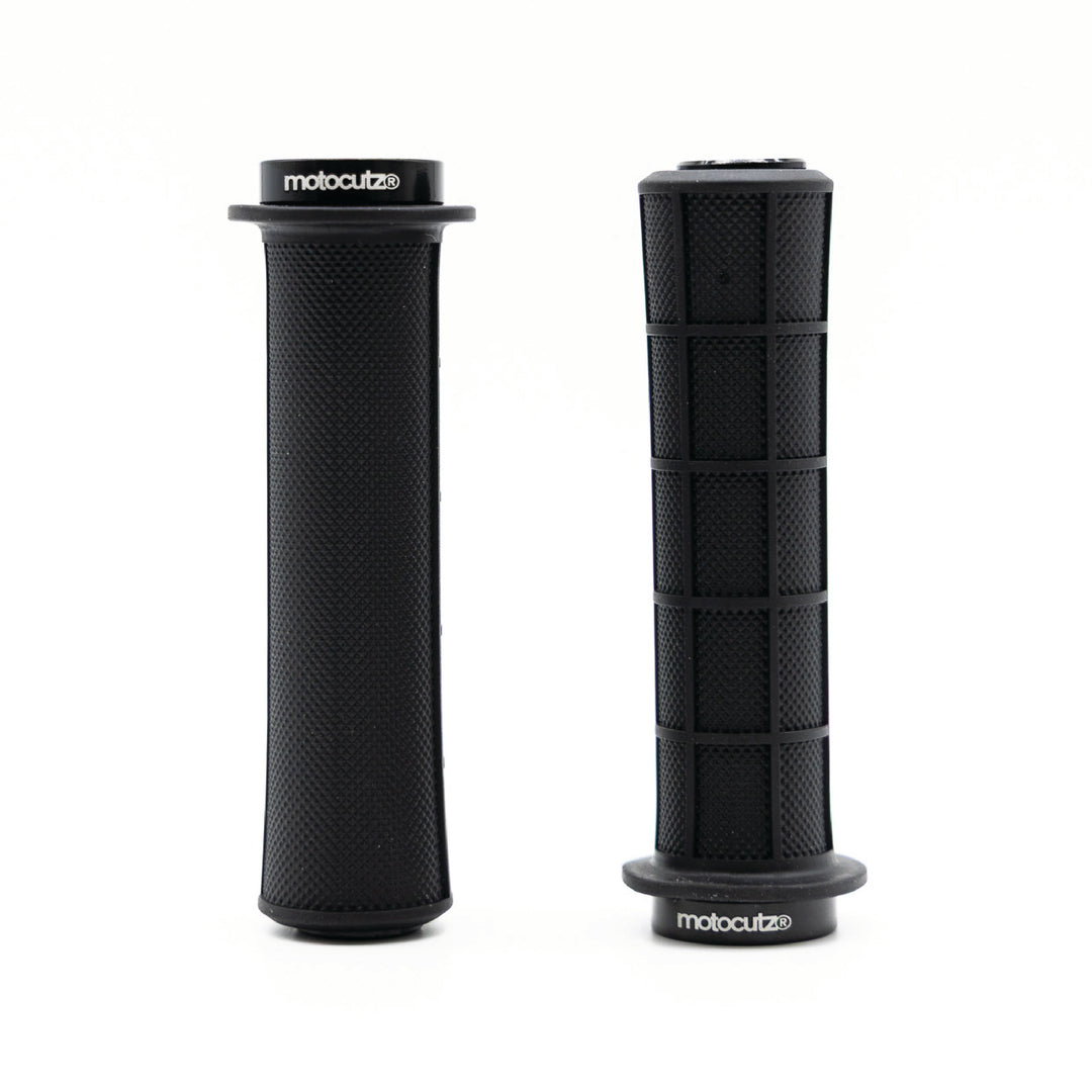 Mid Flange Bolt-On Grips Black - Zoozbikes