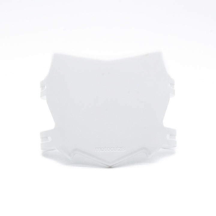 OG MOTOCUTZ X TG BUILT FRONT NUMBER PLATE WHITE - Zoozbikes