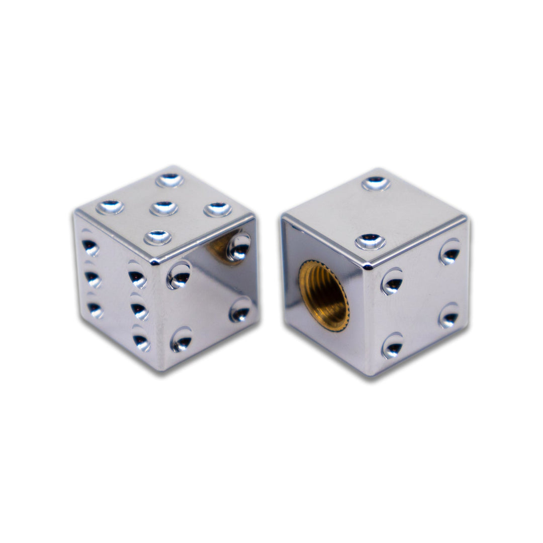 BILLET BMX Full Size Dice Valve Stem Caps (2 Pack) - Zoozbikes