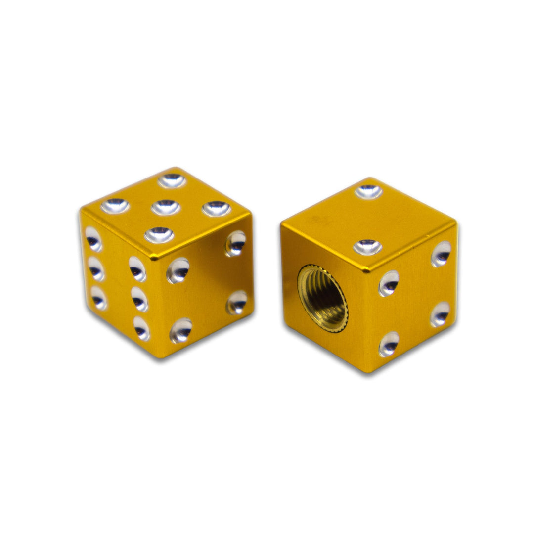 BILLET BMX Full Size Dice Valve Stem Caps (2 Pack) - Zoozbikes