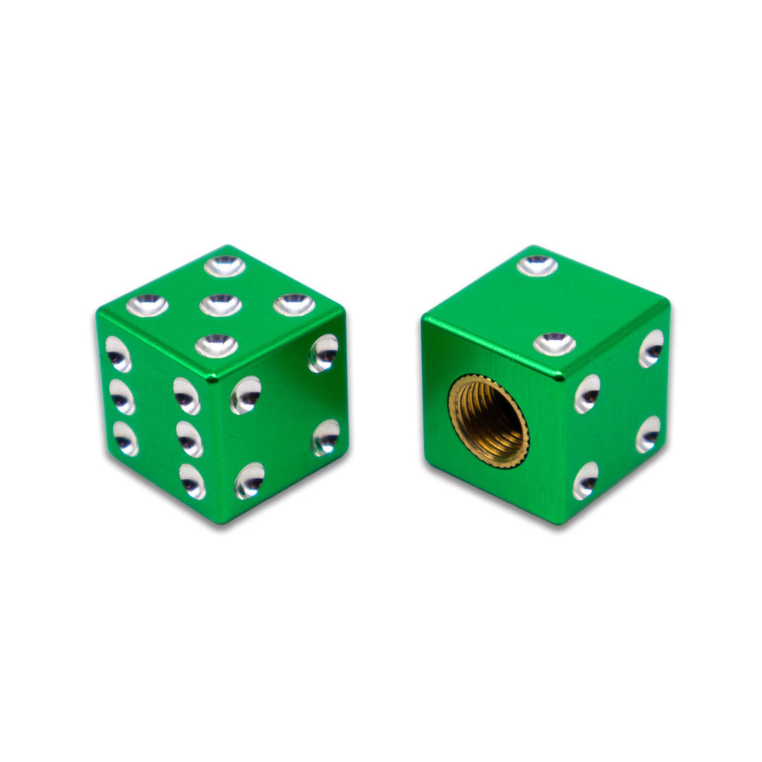 BILLET BMX Full Size Dice Valve Stem Caps (2 Pack) - Zoozbikes