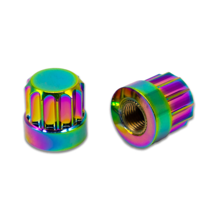BILLET BMX Deez Nuts 12 Point Valve Stem Caps (2 Pack) - Zoozbikes