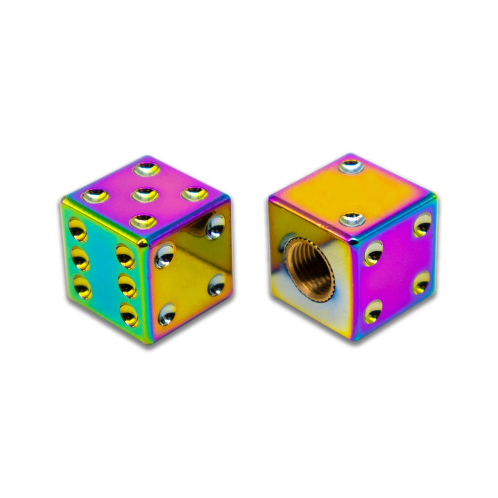 BILLET BMX Full Size Dice Valve Stem Caps (2 Pack) - Zoozbikes