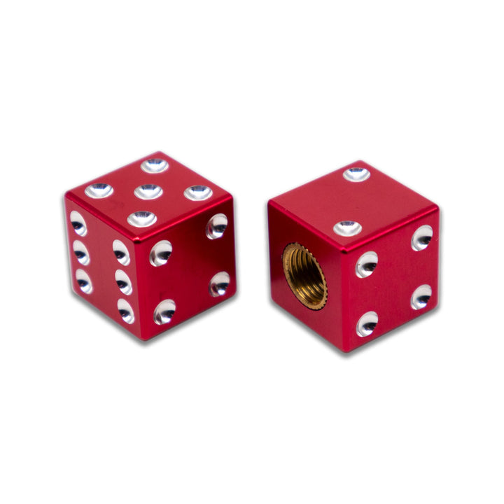 BILLET BMX Full Size Dice Valve Stem Caps (2 Pack) - Zoozbikes